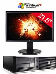HP DC7800 Desktop PC Core2Duo 2.3GHz 80GB 1GB XP Pro + 21.5